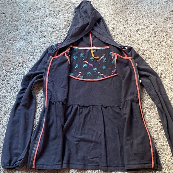 SUNDAY (days of the week) zippered layering top L - Picture 10 of 10